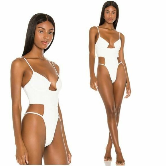 Michael Costello Other - Michael Costello x REVOLVE Granger One Piece Swimsuit in White Size S